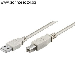 Кабел за принтер DeTech USB A - USB B, High Quality, 3.0m