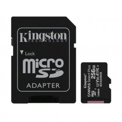Карта памет Kingston 256GB micSDXC Canvas Select Plus 100R A1 C10 Card + Адаптер
