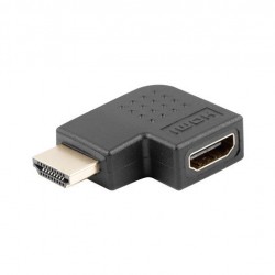 Адаптер HDMI(M) към HDMI(F), Adater Angled Left, Черен